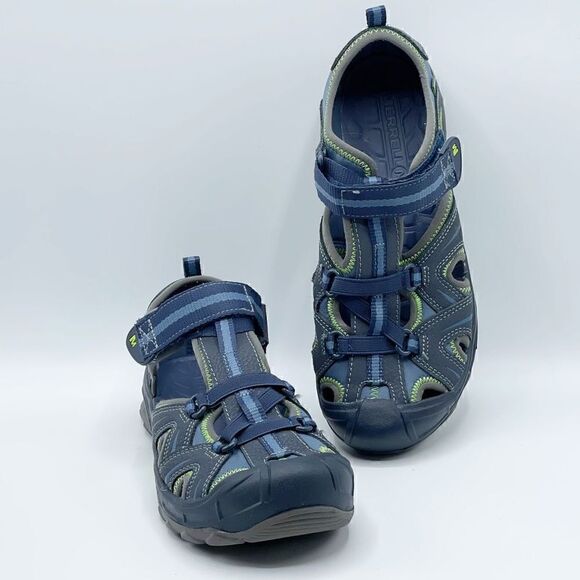 Merrell Hydro Sandal Navy/Green waterproof sandals - Boys size 5 - MY53375 - Picture 2 of 12
